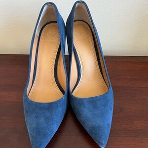 Tory Burch Blue Suede Women's Pumps